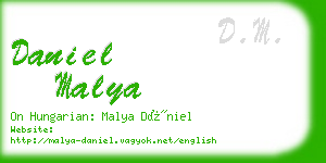 daniel malya business card